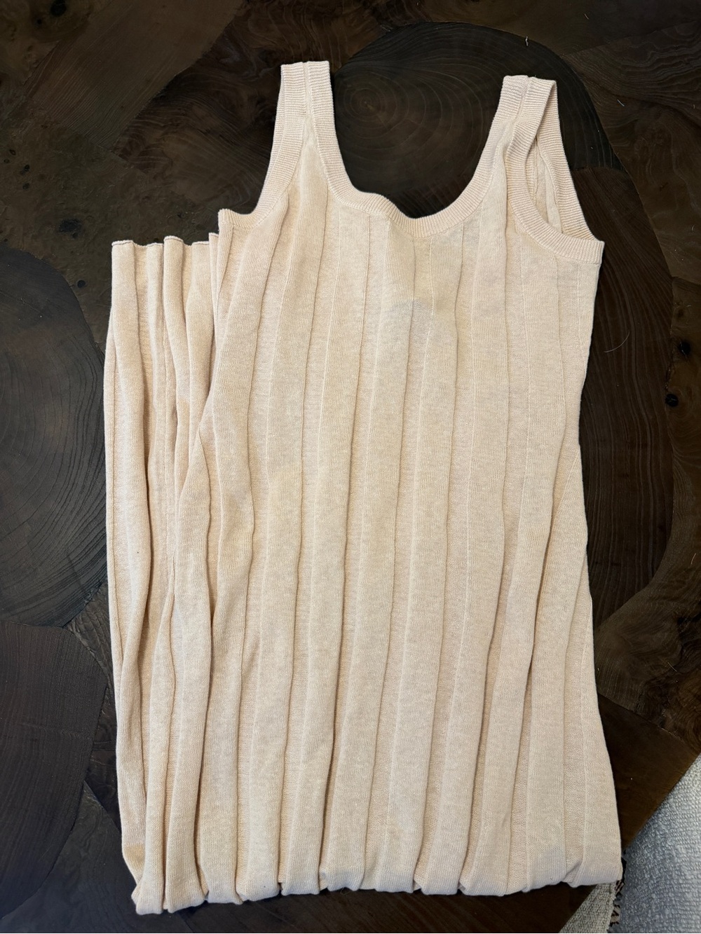 ORTC Amara Full Length Knit Dress Oat - Picture 5 of 6